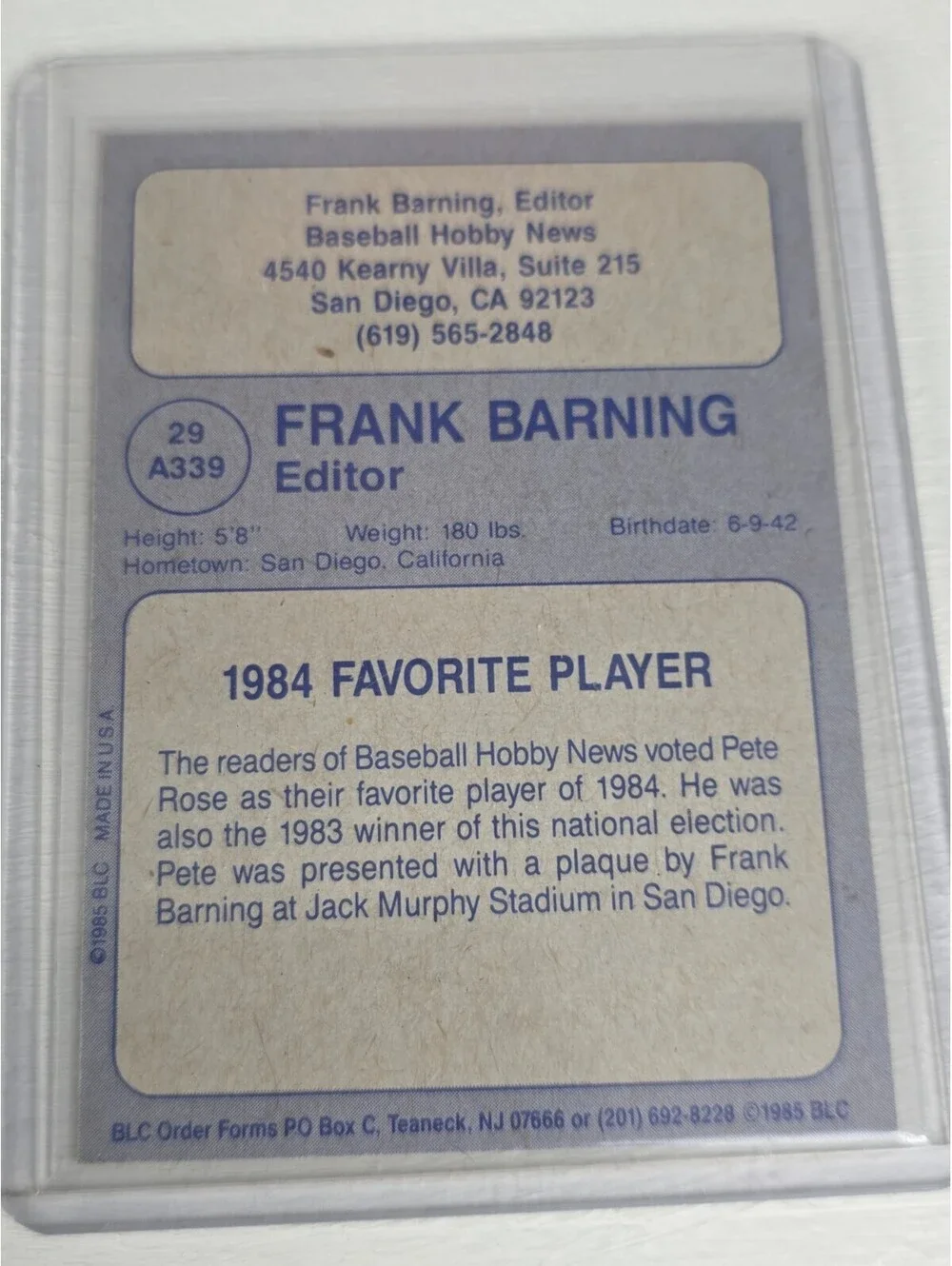 N/A pete rose
